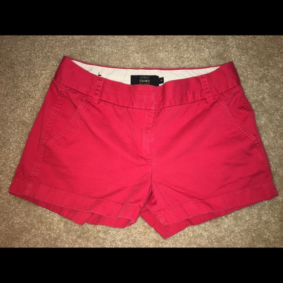 Red Chino Shorts - Picture 1 of 3